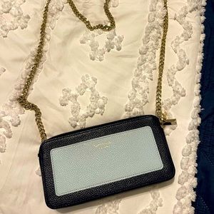 Kate spade Navy and light blue crossbody wallet